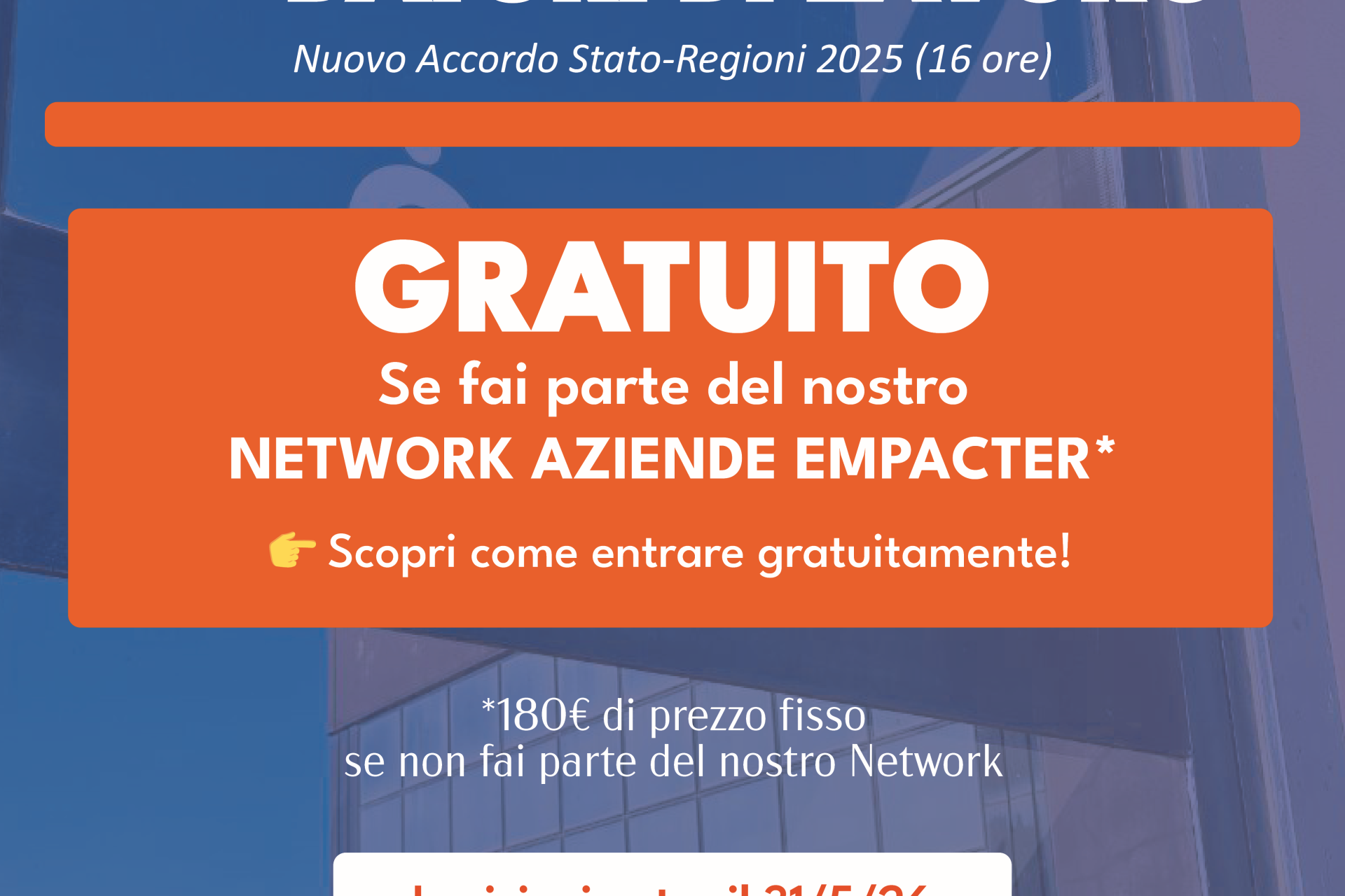 Corso Obbligatorio di Formazione sulla Sicurezza per i Datori di Lavoro