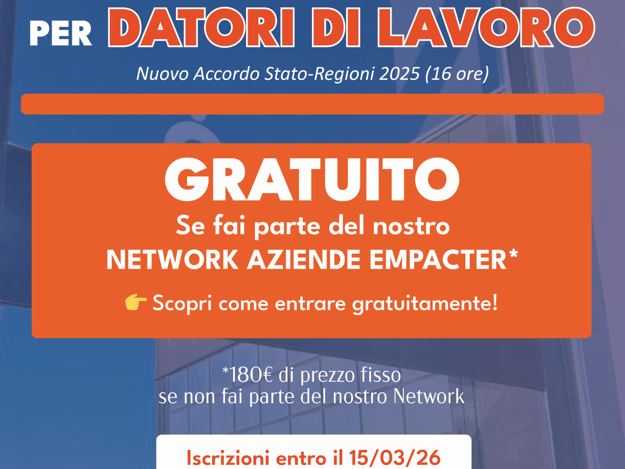 Corso Obbligatorio di Formazione sulla Sicurezza per i Datori di Lavoro